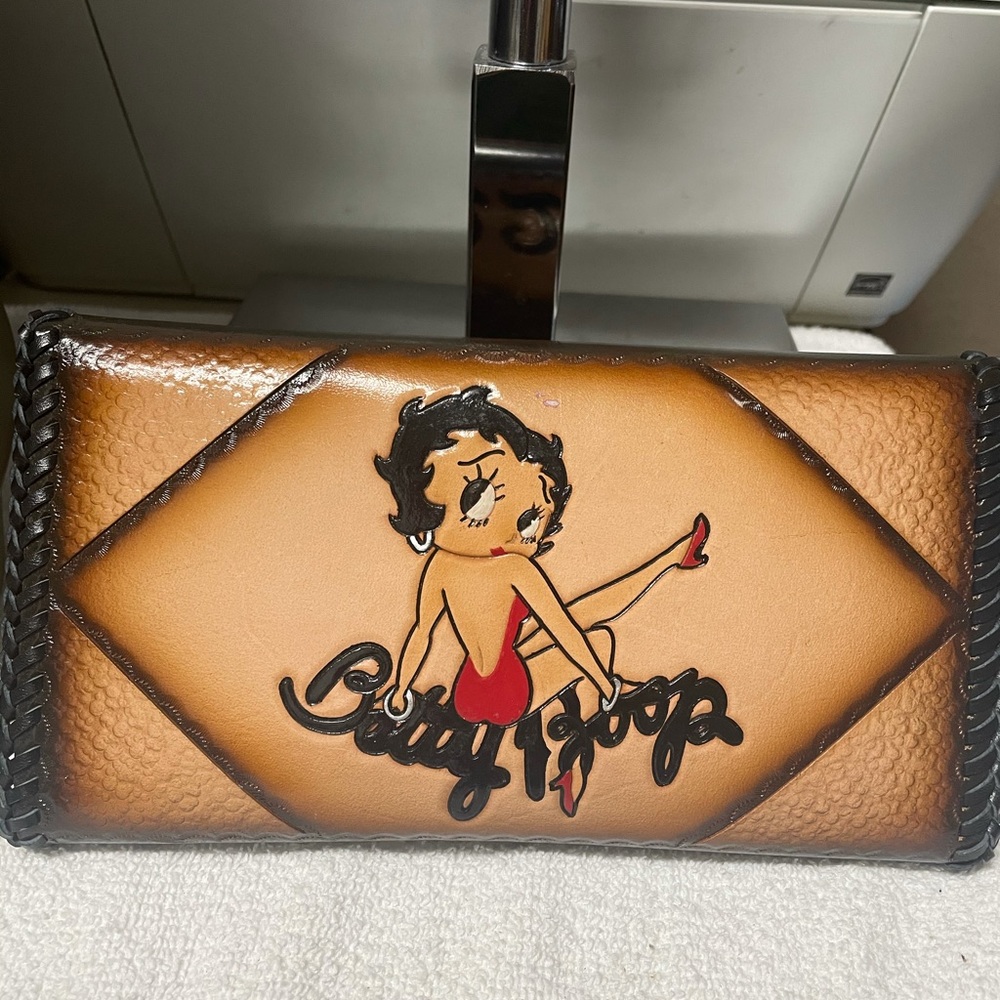 Betty Boop Tooled Handmade